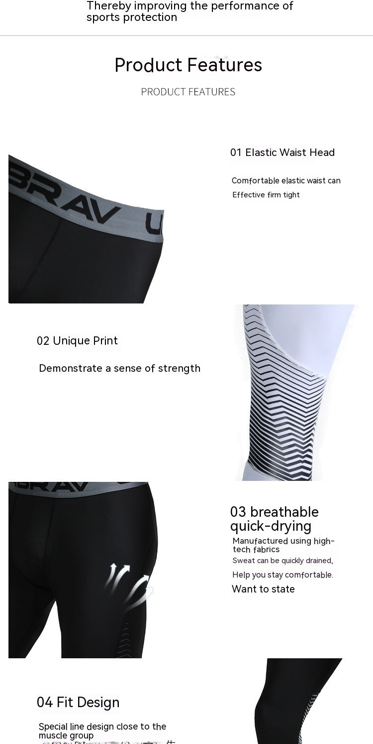 Men's Leggings Compression Sports Tights