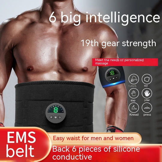 Fitness Belt Waist Massager EMS Fitness Equipment Smart Shaping Silicone Waistband